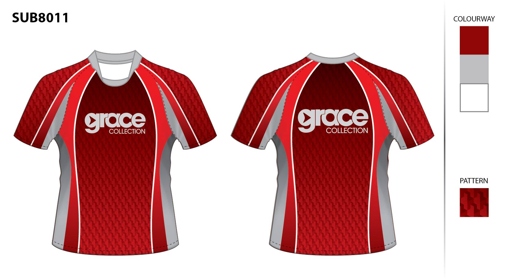 Sublimated Garments - Jersey Designs (CE1495) - Grace Collection ...