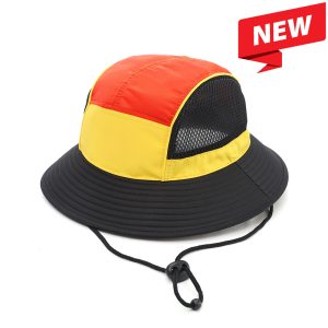 HE6207 - Panelled Bucket Hat with Chin Rope